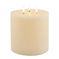 6"D x 6"H Candle Cream