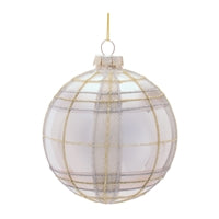 Gold/Opal Plaid Ornament