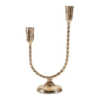 Double Taper Candle Holder 12”H Metal