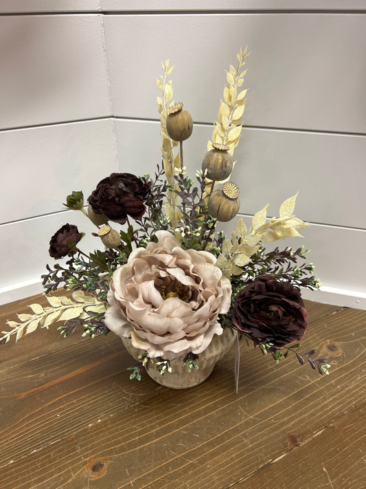 Brown Ranunculus Arrangement
