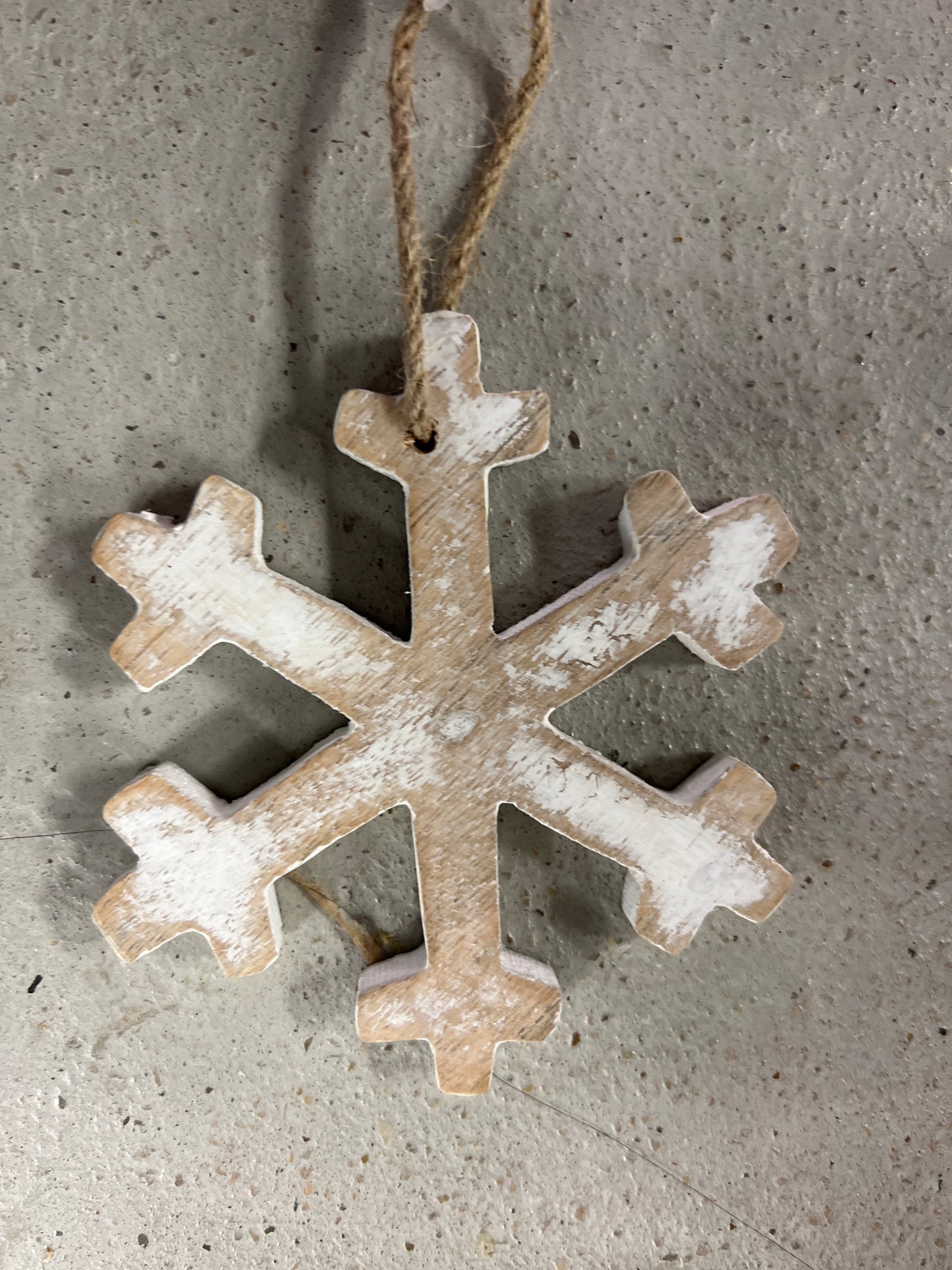 4x4 Wooden Snowflake Ornament
