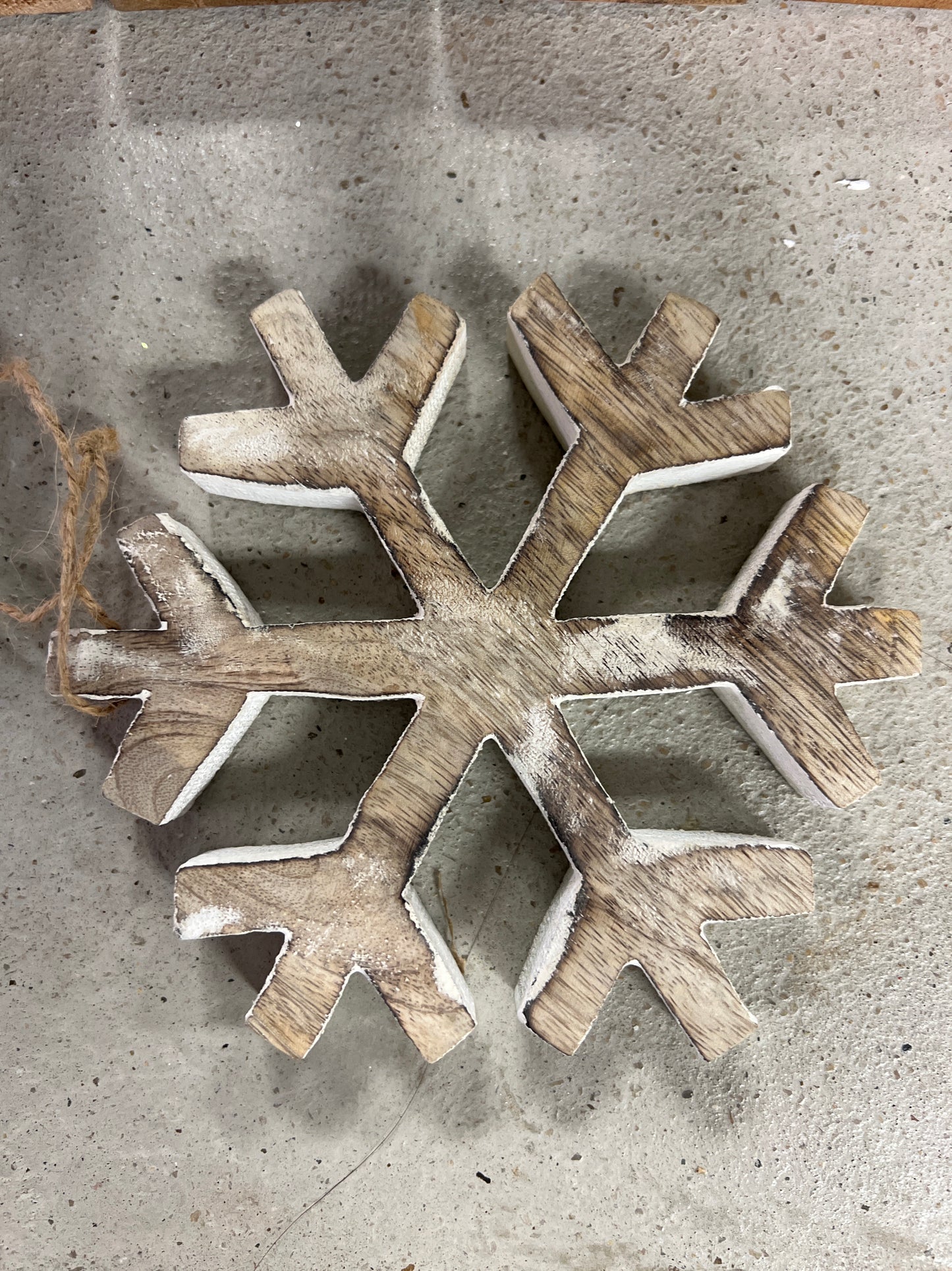 6x6 Wooden Snowflake Ornament