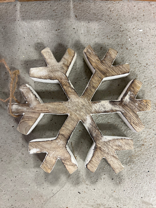 6x6 Wooden Snowflake Ornament
