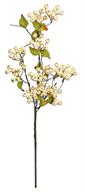 Hawthorn Berry Spray, 28" Cream/Beige