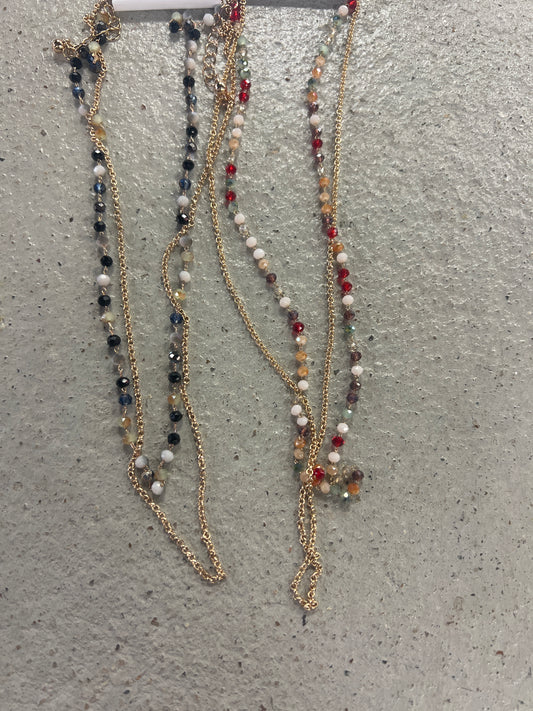 Gold Chain & Beaded Necklace