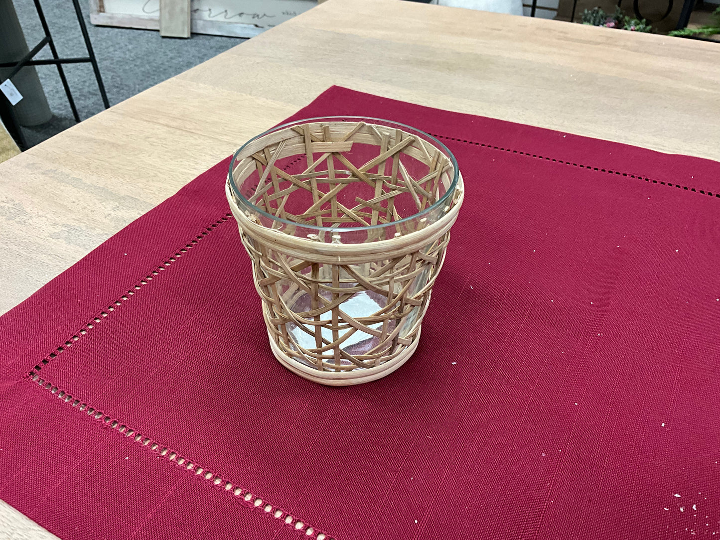 4x4 Basket with Glass