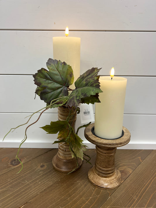 Green Leaves Candle Ring