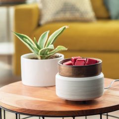 Bronze/Whitewash Candle Warmer