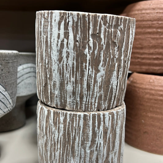 Bark White/Brown Container