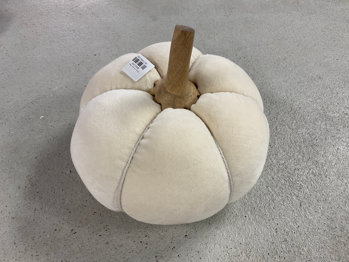 Boho Cream Plush Pumpkin Trio