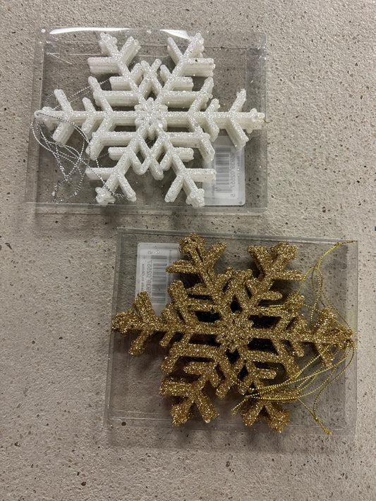White/Gold Snowflake