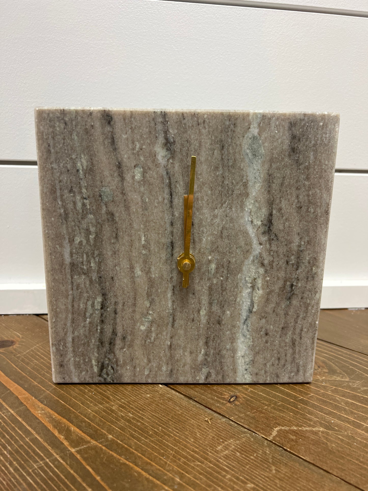 Light Travertine Marble Table Clock