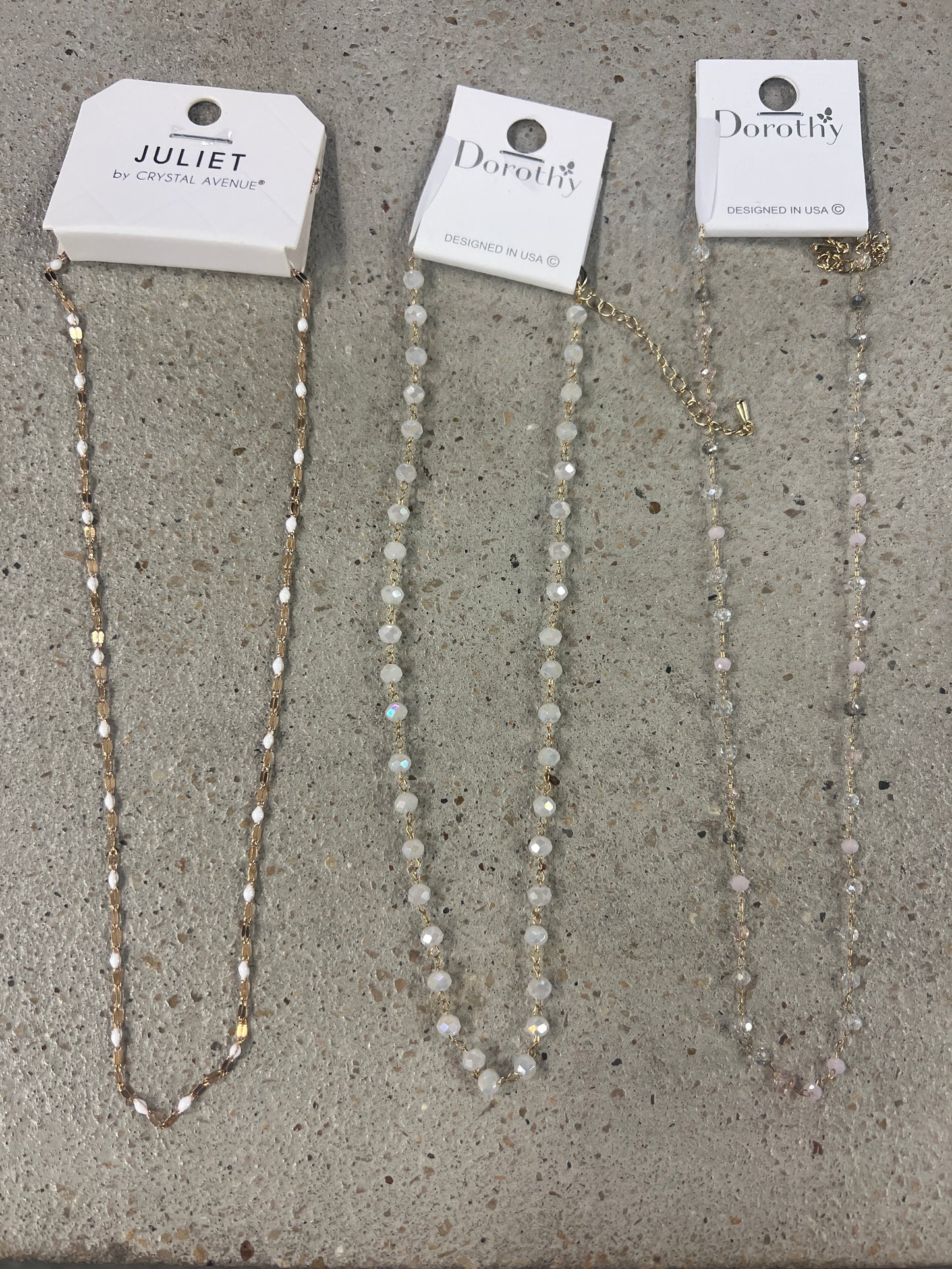 Asst Beaded Gold Necklace