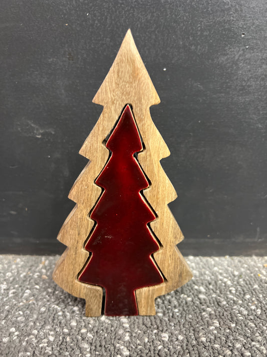 7x4 Wooden Enamel 3d Tree