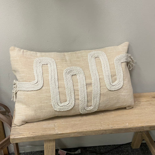 24x14 Cotton/Jute Blend Throw