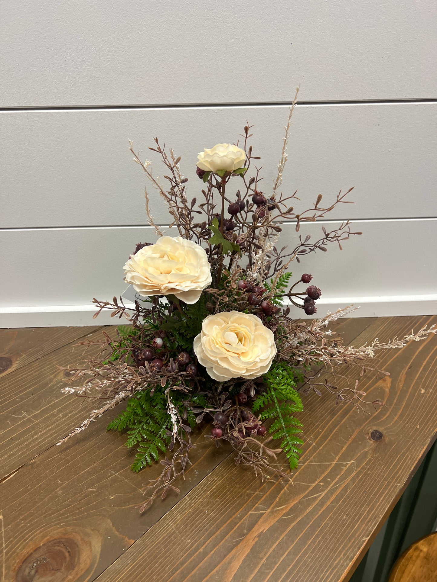 Burgundy and Cream Arrangement