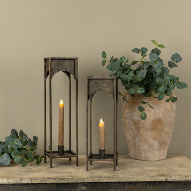 15" LORRAINE TAPER CANDLE LANTERN