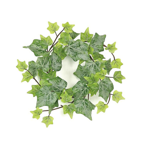 IVY TABLE WREATH, 11"; FROSTED GREEN