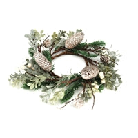 Hemlock, Pine & Pinecone Candle Ring
