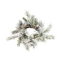 Snowy Pine Candle Ring