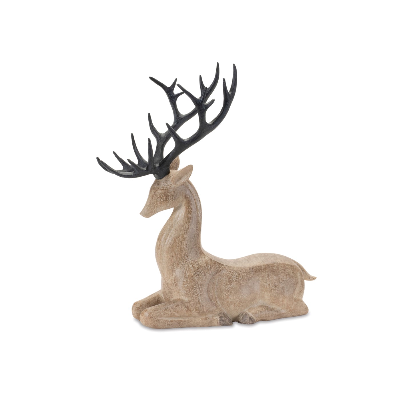 Set of 2 Brown with Dark Brown Antlers