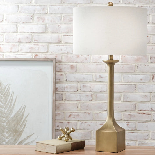 32" Tall Gold Resin Table Lamp