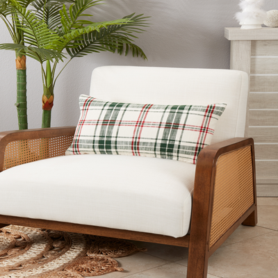 13x20 White/Green Pillow