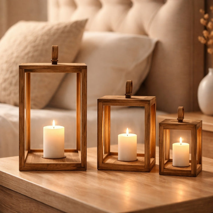 Rectangle Wood Lantern