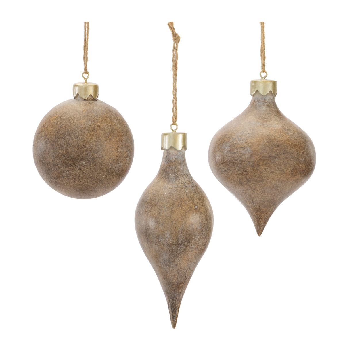 Brown/Champagne Asst Ornament