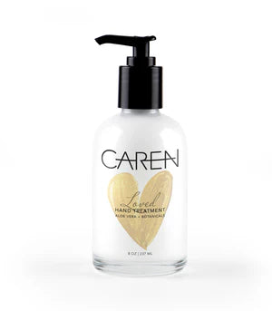 LOVED 8 oz Glass Bottle Caren Hand Treatment