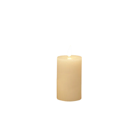 6" White Ribbed LED Votive Candle