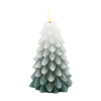 Sm Frosted Green LED Tree Candle