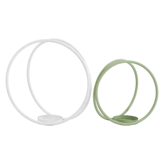 Green Round Candle Holder