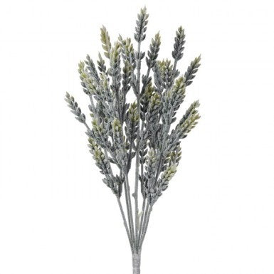 FLOCKED SEDUM BUSH 13.25"