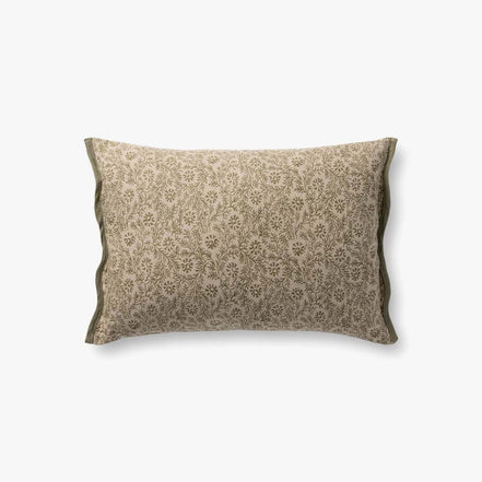 13x21 Green Pillow with Pattern