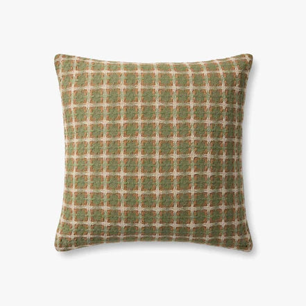 20x20 Green/Orange Multi Pillow