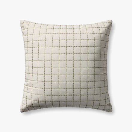 Hattie Green/Natural Pillow