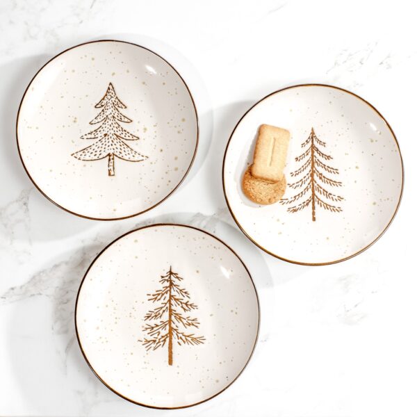 Evergreen Tree Dessert Plates