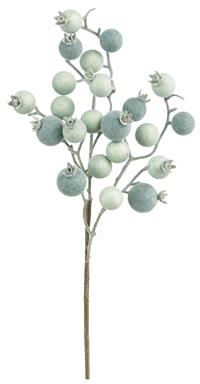 Flocked Berry Pick, 17", Grey