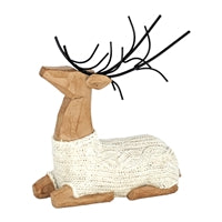 Sitting Resin Sweater Deer