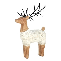 Short Standing Resin Sweater Deer
