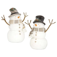 Tan Scarf Asst Snowman