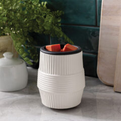 Flip Dish Wax Warmer Porcelian Ridges