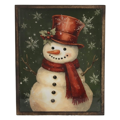 14x18 Crimson Pine Snowman Sign