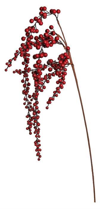 WEEPING BERRY SPRAY, 42"; WATERPROOF, RED,