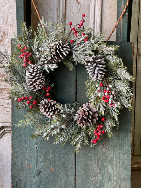 22” Tennison Pine Wreath
