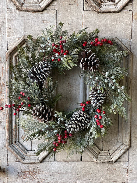 22” Tennison Pine Wreath
