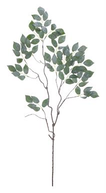 Glittered Mulberry Leaf Spray