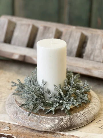 3" Snowslip Pine Candle Ring