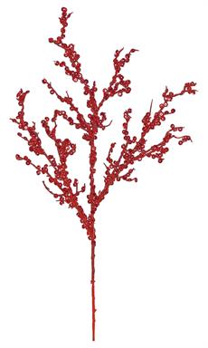 Sequin & Glitter Branch, Red